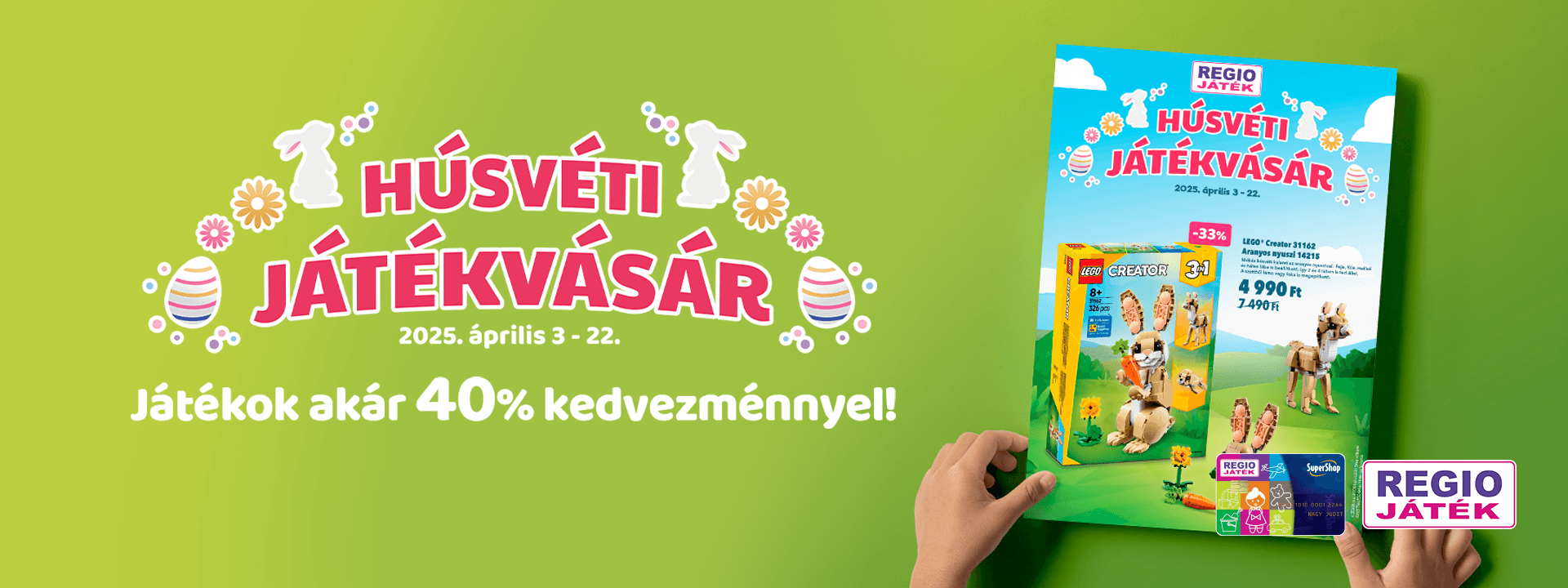 Húsvéti játékvásár a REGIO JÁTÉK áruházakban és online!