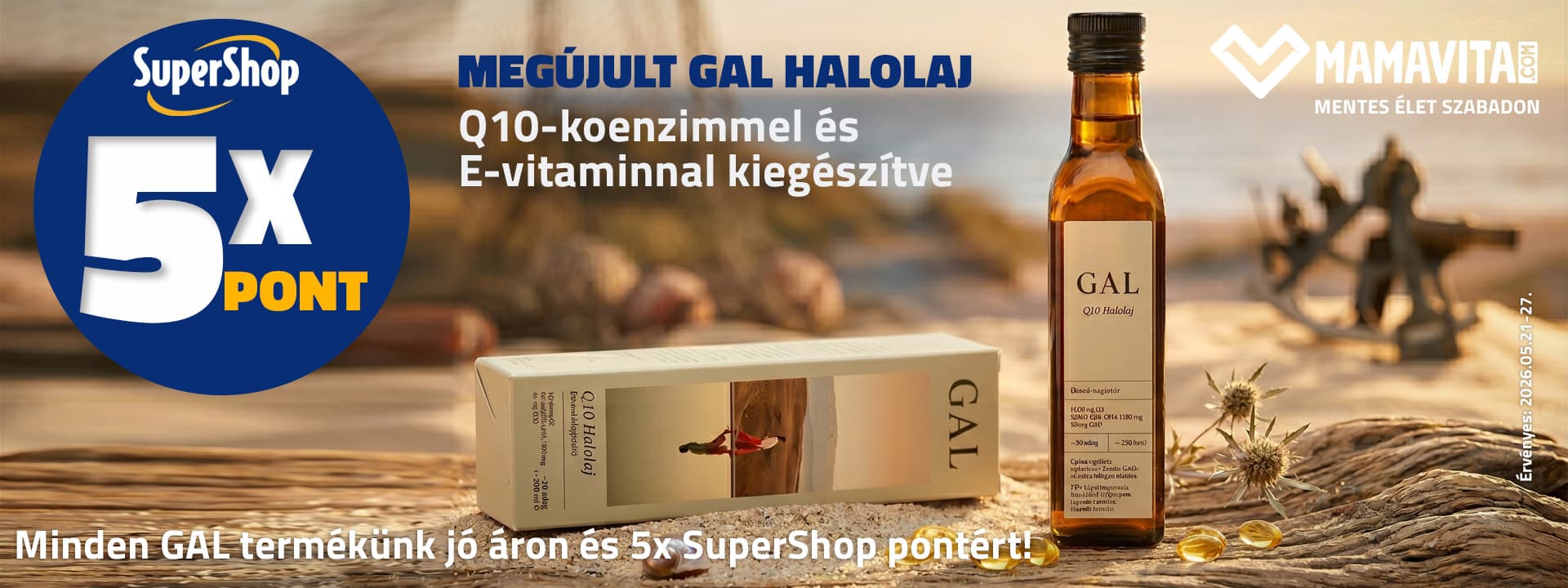 Megújult GAL Halolaj, most 5X SuperShop ponttal!