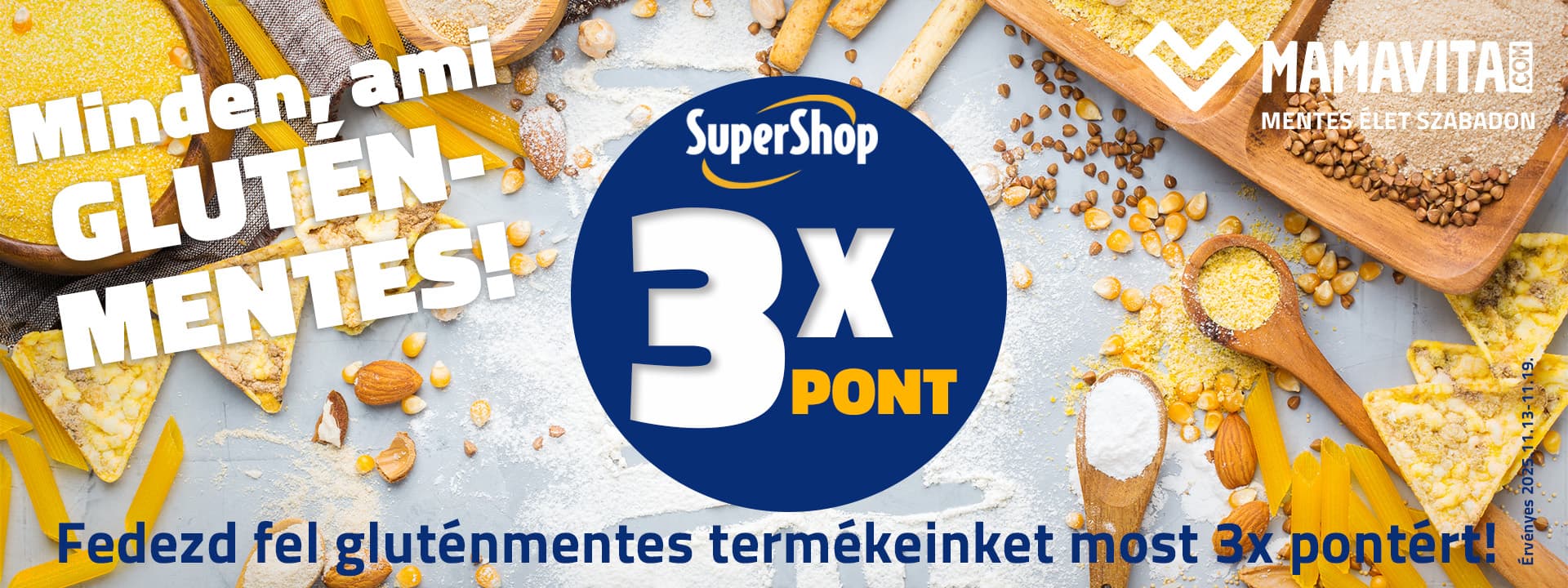 Gluténmentes termékek most 3x SuperShop pontért!