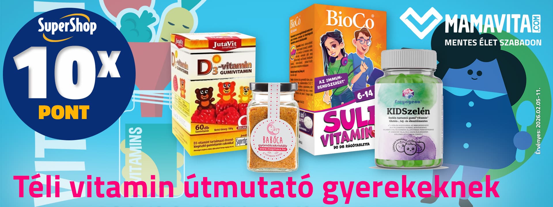 Téli vitamin útmutató gyerekeknek