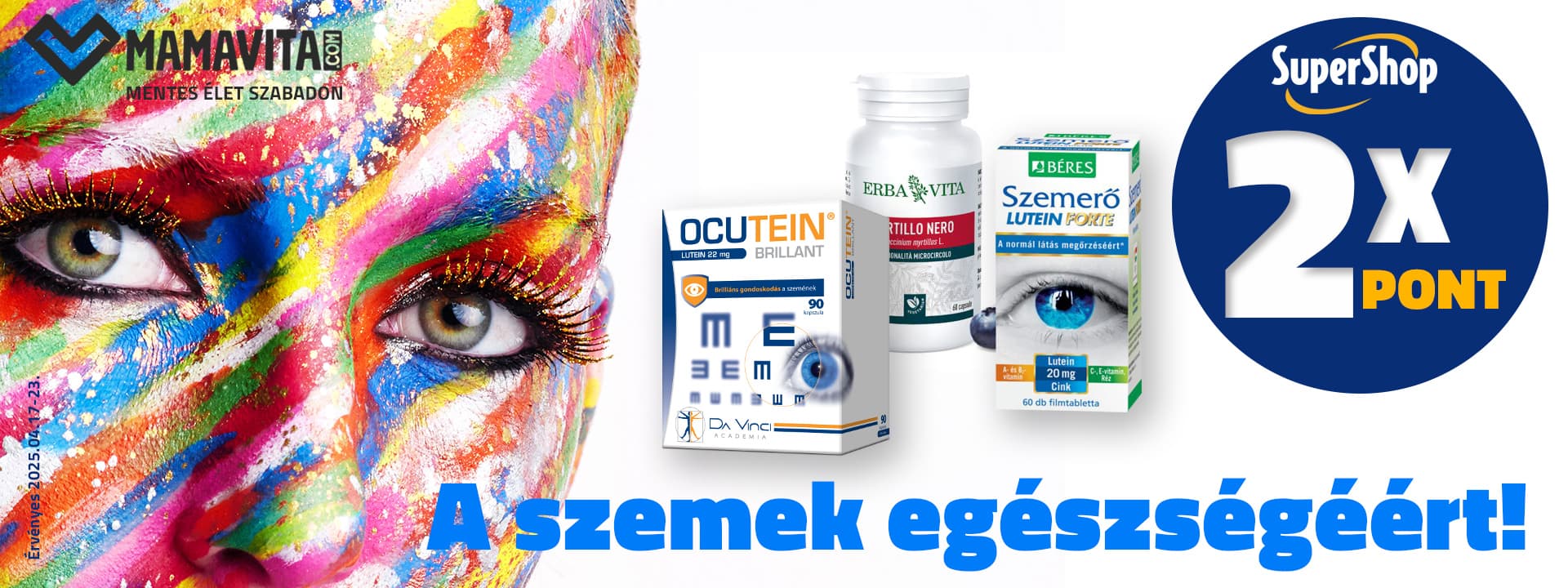 Látásjavító étrend-kiegészítők 2x SuperShop pontért!