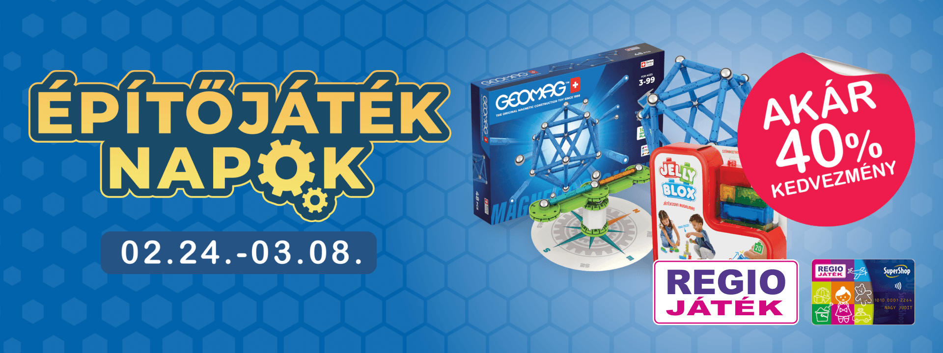 Építőjáték napok akár 40% kedvezménnyel!