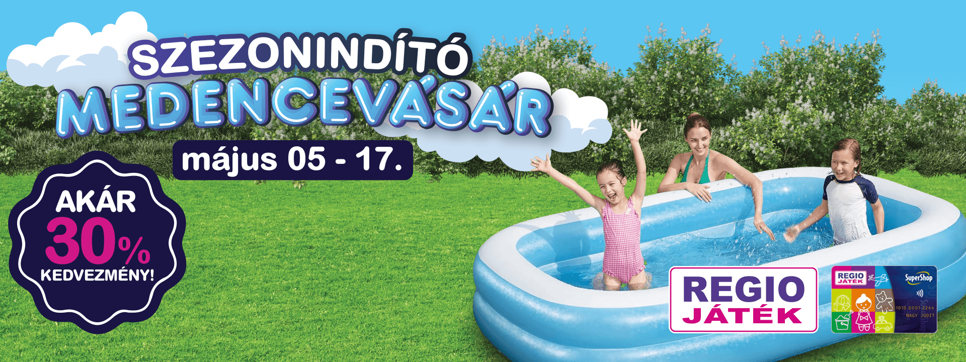 Szezonindító medencevásár – akár 30% kedvezménnyel!