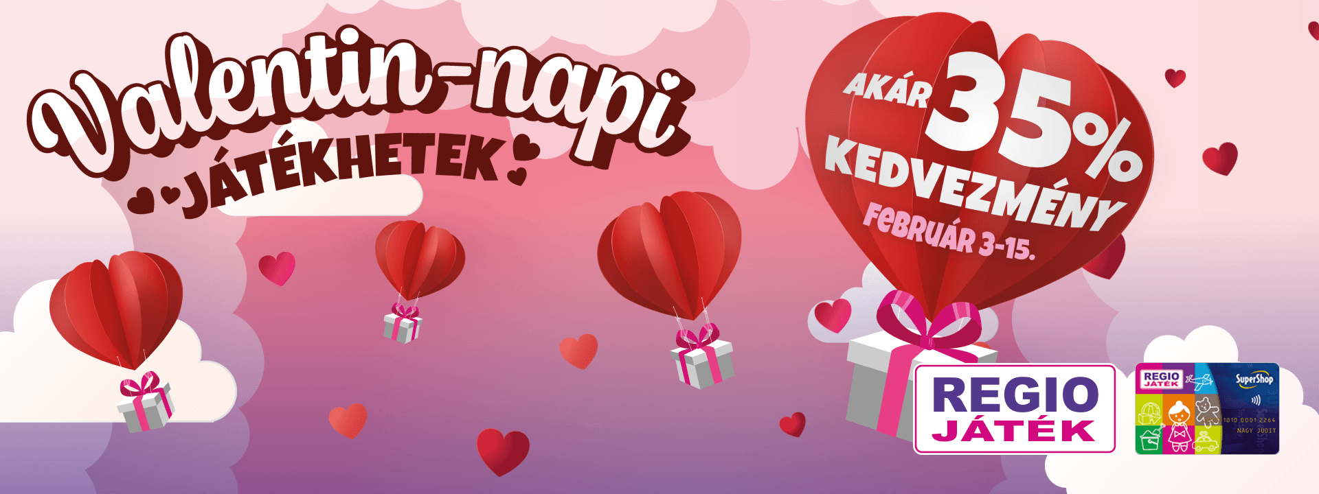 Valentin-napi játékhetek – akár 35% kedvezmény!