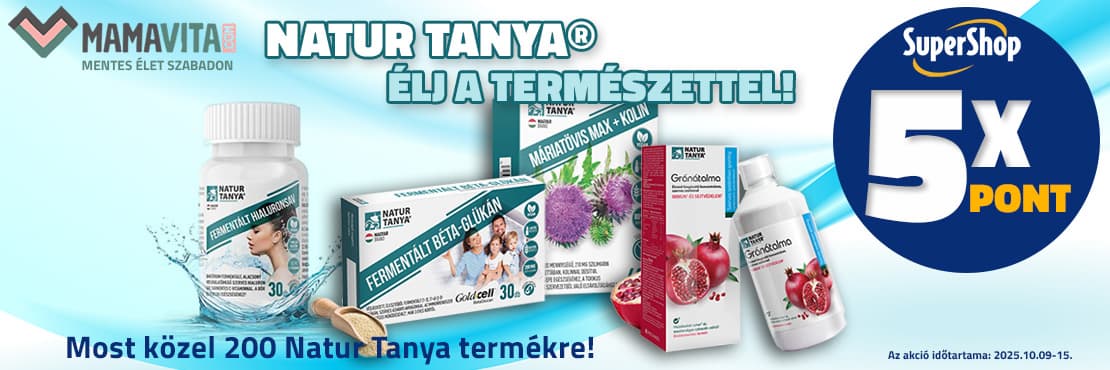 NATUR TANYA® termékek most 5x SuperShop ponttal!