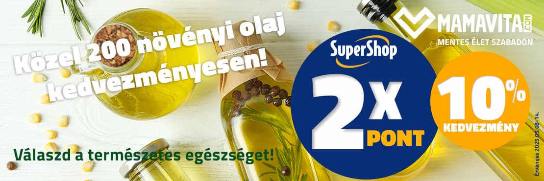 Növényi olajok 2x SuperShop pontért!