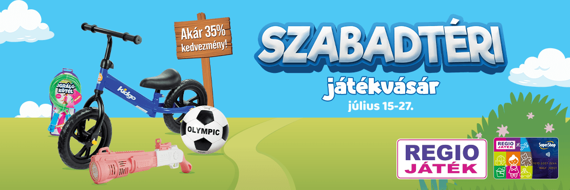 Szabadtéri játékvásár a REGIO JÁTÉK áruházakban és online