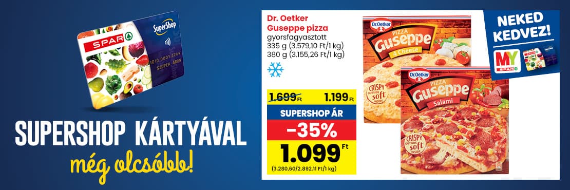 SuperShop kártyával kedvezőbb áron!