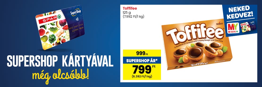 SuperShop kártyával kedvezőbb áron!