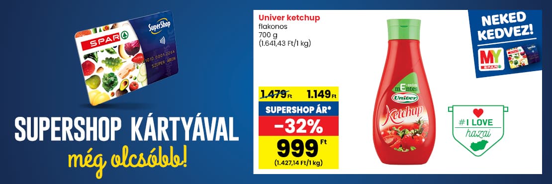 SuperShop kártyával kedvezőbb áron!