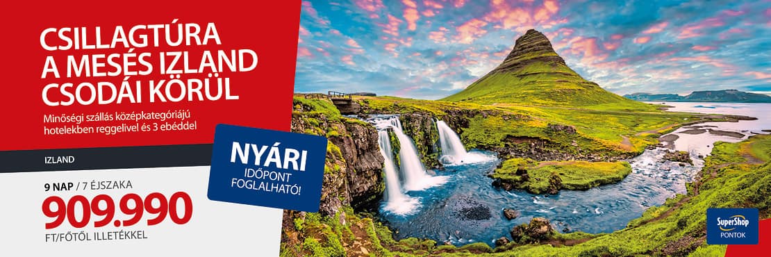 Izland csillagtúra SuperShop kártyabirtokosoknak!